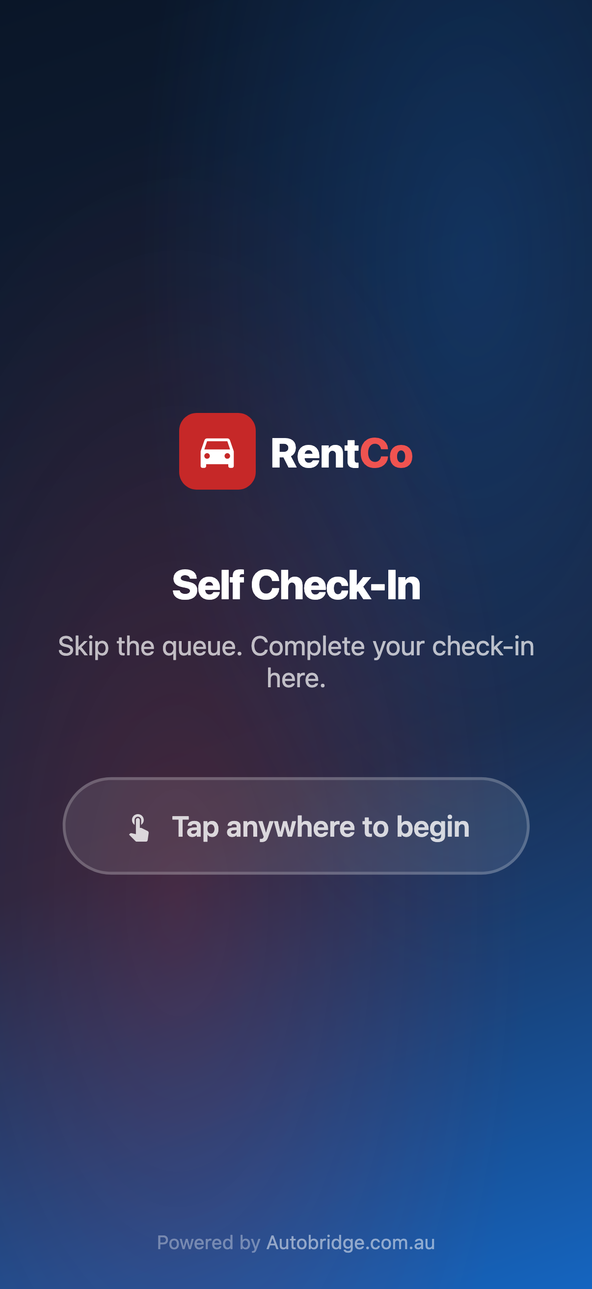 Kiosk step 1
